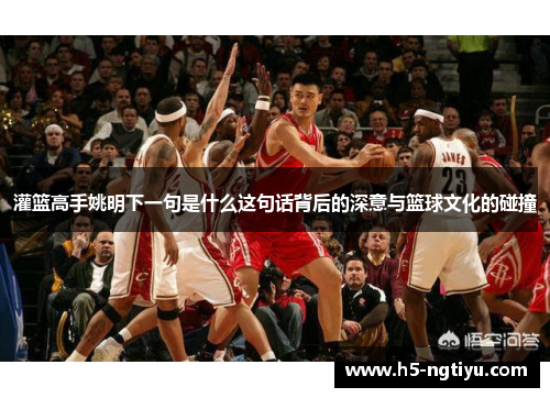 灌篮高手姚明下一句是什么这句话背后的深意与篮球文化的碰撞